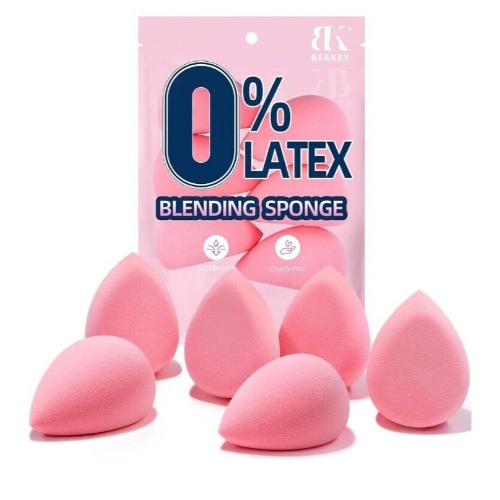Collection makeup Sponge Set Latex Free and High-definition Set of 6 makeup W...